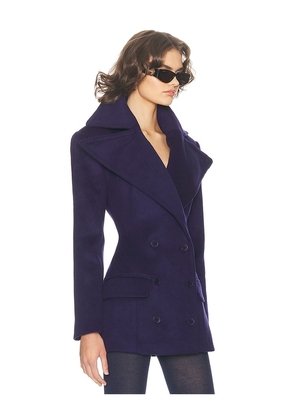 Helsa The Dramatic Collar Peacoat in Navy. Size M. Also in XXS, XS, S, L, XL.