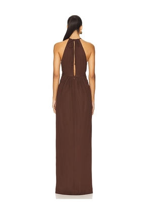 House of Harlow 1960 x REVOLVE Milo Gown in Chocolate. Size M. Also in L, S, XS, XXS.