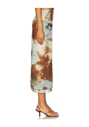 Free People Sunset Mesh Maxi Skirt in Tan. Size S. Also in XS, M.