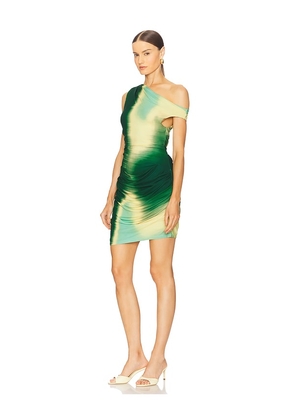 SIMKHAI Azalea Mini Dress in Green. Size S. Also in M, XS.