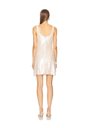 SIMKHAI Onyx Mini Dress in Beige. Size M. Also in XS, S.