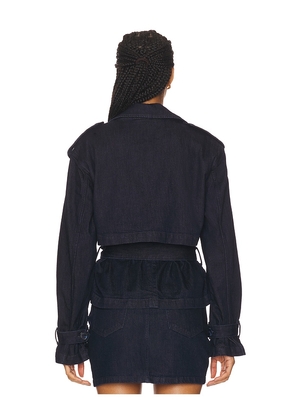 Favorite Daughter The Cropped Charles Trench in Navy. Size M. Also in L, XL.