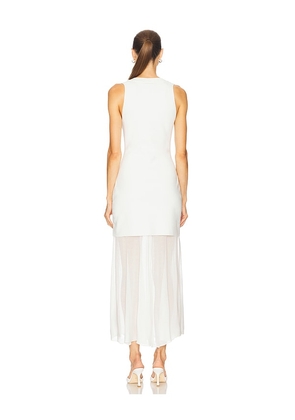 SIMKHAI Xena Halter Dress in Ivory. Size M. Also in S.