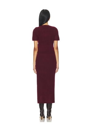HEARTLOOM Carmela Set in Wine. Size XL. Also in XS, S, M, L.