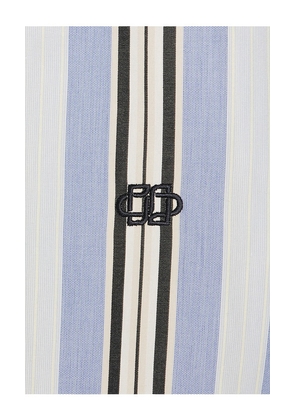 SIMKHAI Deacon Oversized Shirt in Blue. Size M. Also in L.