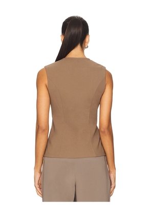 HEARTLOOM Roxanna Vest in Brown. Size M. Also in XS, S.