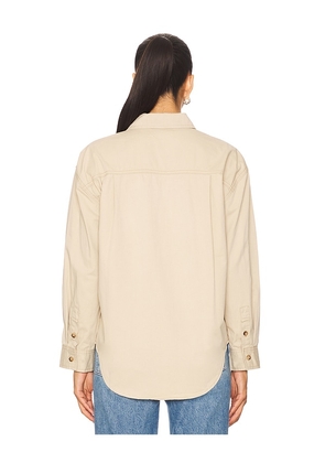 HEARTLOOM Tilly Shirt in Beige. Size M. Also in XS, L.