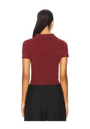SIMKHAI Twila Polo Top in Red. Size M. Also in XS.