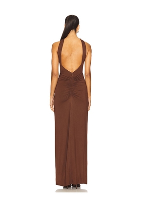 House of Harlow 1960 x REVOLVE Brandy Gown in Chocolate. Size M. Also in L, S, XL, XS, XXS.