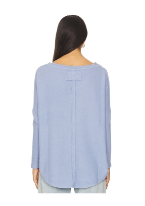 Free People x We The Free Latte Blues Thermal Solid In Dawn Breeze in Baby Blue. Size M. Also in S, XS.