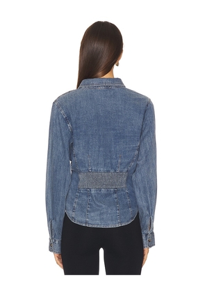 HEARTLOOM Mitchell Shirt in Denim-Medium. Size M. Also in XS, S.