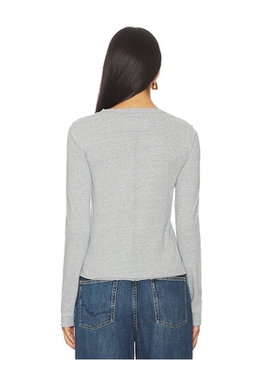 Free People x We The Free Nova Long Sleeve Tee In Greyhound in Grey. Size M. Also in XS, S.
