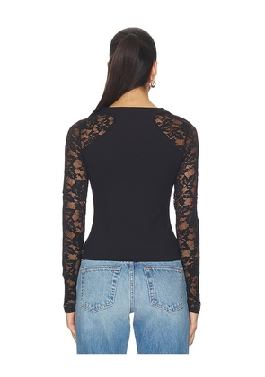 Free People x Intimately FP No Excuses Long Sleeve In Black in Black. Size S. Also in XS.