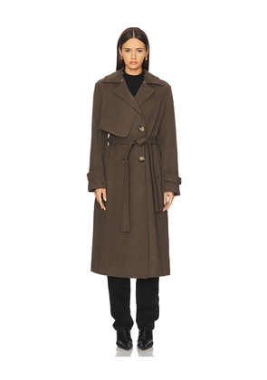 HEARTLOOM Ross Coat in Brown. Size M. Also in XS, S, L.
