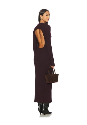 Helmut Lang Open Back Rib Dress in Purple. Size M. Also in S.