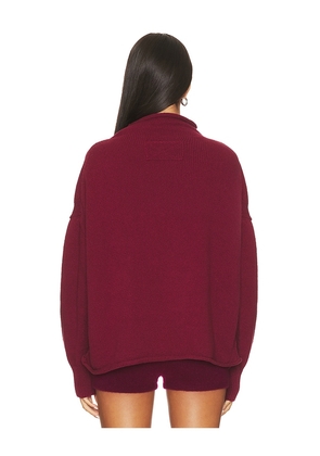 Free People x We The Free Torres Sweater In Dionysus in Burgundy. Size M. Also in XS, S, L, XL.