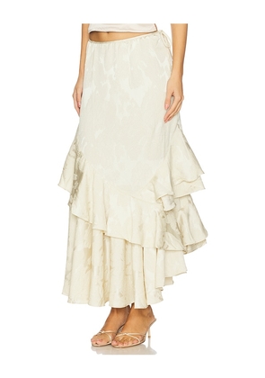 Free People Autumn Promenade Maxi Skirt in Cream. Size 2. Also in 4.