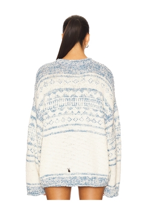 Free People Dani Pattern Sweater in Ivory. Size M. Also in L, XL.