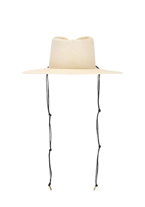 Janessa Leone Codi Fedora Hat in Cream. Size M. Also in S, L.