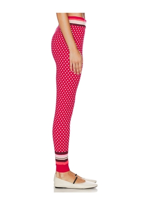 Free People x Intimately Falala Legging In Red Peppermint Dot in Red. Size M. Also in XS, S.