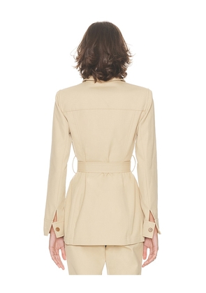 Helsa The Leisure Suit Jacket in Tan. Size M. Also in S, L, XL.