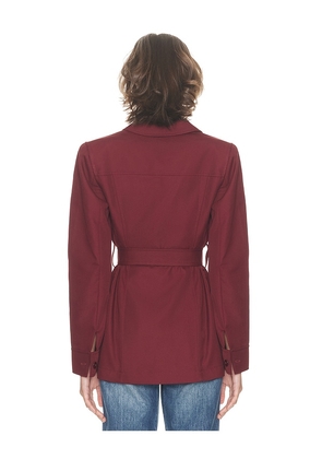 Helsa The Leisure Suit Jacket in Wine. Size M. Also in XS, S, L, XL.