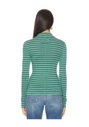 Free People x We The Free Good Good Turtle Stripe Top In Rainforest Combo in Green. Size M. Also in XS, S.