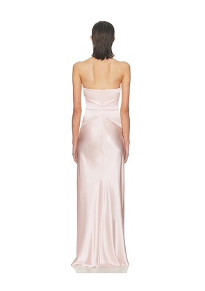 Helsa The Silk Faye Dress in Blush. Size M. Also in L, S, XL.