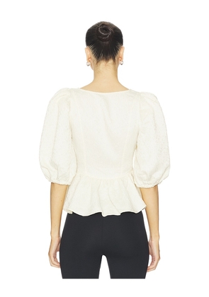 Free People Pamela Bow Top in Cream. Size S. Also in XS.