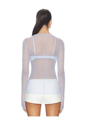 Free People Minding My Business Top in Baby Blue. Size M. Also in XS, S.