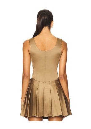 SIMKHAI Carly Top in Metallic Bronze. Size 2. Also in 0, 4, 6.