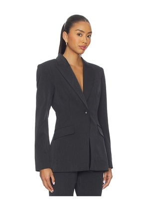 Good American Essential Suiting Sculpted Blazer in Grey. Size M. Also in XS, S, L.
