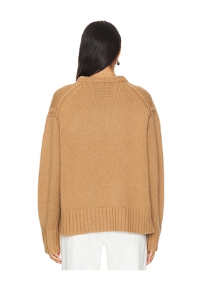 Guest In Residence Cozy Crew Sweater in Brown. Size M. Also in S, XS.