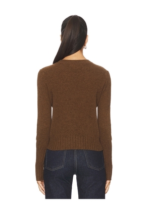 Guest In Residence Shrunken Crew in Brown. Size S. Also in XS.