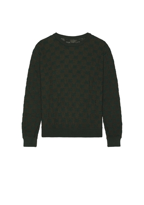 ISA BOULDER Rectangle Sweater in Dark Green. Size M. Also in L, XL/1X.