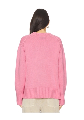 Guest In Residence Cozy Crew Sweater in Pink. Size M. Also in L, XL, XS.