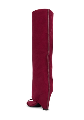 Jeffrey Campbell Shroud Boot in Wine. Size 6.5. Also in 6.