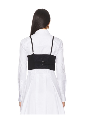 fleur du mal Maxwell Crop Vest in Black. Size M. Also in XS, S.