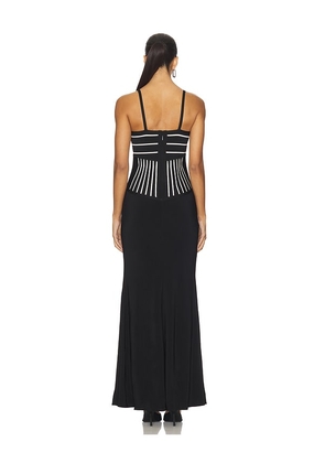 Herve Leger The Ophelia Gown in Black. Size M. Also in XS, S, L.