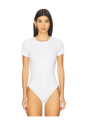 Good American Weightless Corset Bodysuit in White. Size M. Also in XS, S, XXXXL/4X, L, XL/1X, XXL/2X.