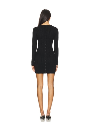 fleur du mal Quinn Mini Dress in Black. Size S. Also in XS, M.