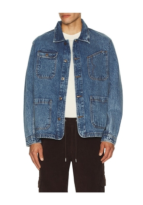 Iron & Resin Kettle Denim Jacket in Blue. Size M. Also in L, S.