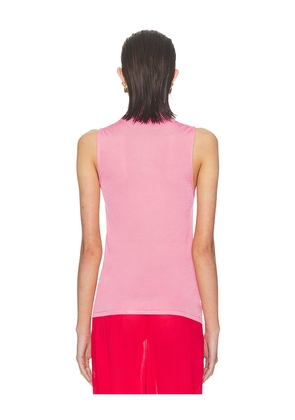 Helsa Arlena Sleveeveless Turtleneck in Pink. Size M. Also in XL.