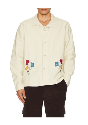 Far Afield Veloso Shirt in Cream. Size M. Also in S.