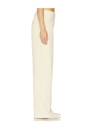 Helsa The Baggy Trouser in Corduroy in Cream. Size M. Also in S, L.
