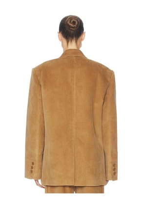 Helsa The Very Oversized Blazer in Corduroy in Brown. Size XS/S. Also in M/L.