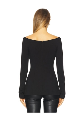 Favorite Daughter Cold Shoulder Top in Black. Size 10. Also in 0, 2, 4, 6, 8, 12.