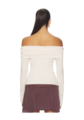 Geel Laura Top in Beige. Size M. Also in XS, S, L.