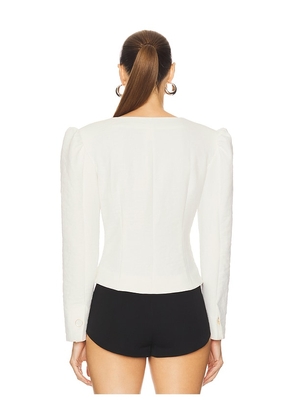 For Love & Lemons Kristen Blazer in Cream. Size M. Also in XS, S, L, XL.
