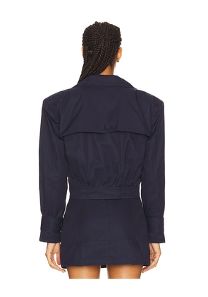 For Love & Lemons Oversized Jacket in Navy. Size S. Also in XS, XL.